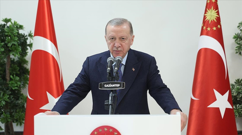 Cumhurbaşkanı Erdoğan: Gaziantep'te 14 bin konutumuzun yapımı  hızla sürüyor